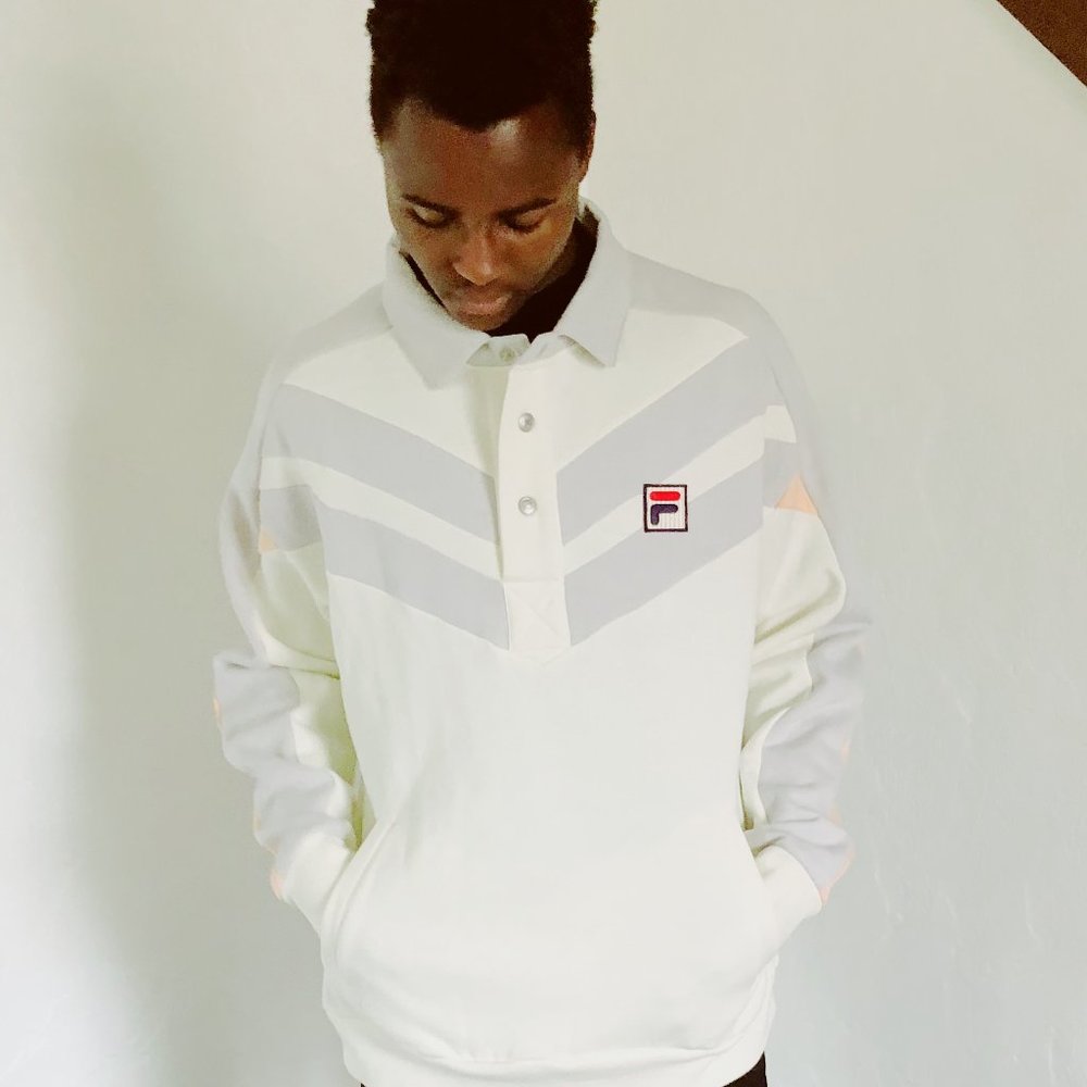 FILA x Urban Outfitters Half-Button Sweatshirt